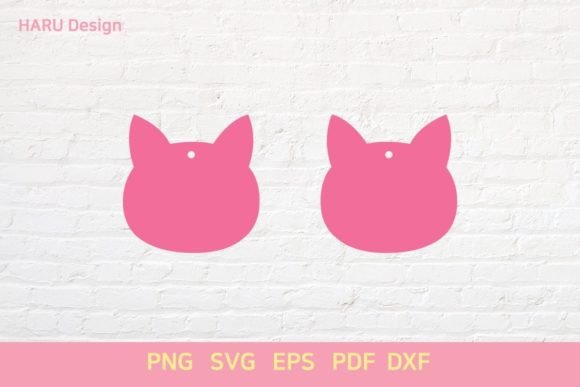 Cat Earring Embroidery Design