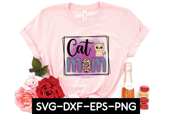 Cat Mom Sublimation Embroidery Design