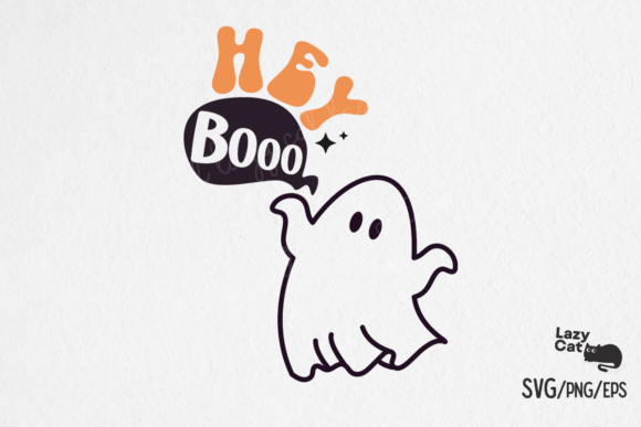 Hey Boo Halloween SVG Design